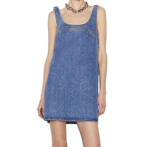 Frame Micro Flare Denim Dress